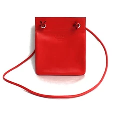 Hermes Sac Aline Mini Shoulder Bag Rouge Red Swift Leather Y Stamp 99