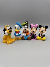 Disney Rubber Mickey Mouse And Friends Lot Of 5 Bath Toys Mickey Pluto Minnie