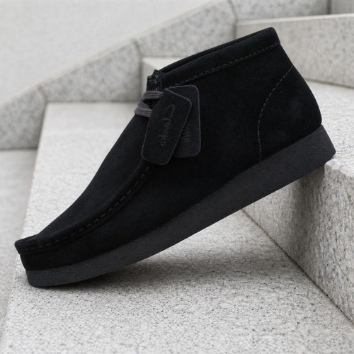 Clarks Wallabee EVO Boot Black Suede 26172823 Men’s New