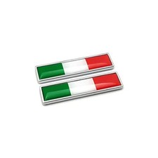 2 PCS Mini IT Italian Emblem Sticker Decals for Vehicle Auto Car Italy Flag