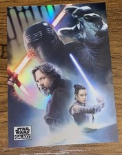 2021 Topps Chrome Star Wars Galaxy Light Rises To Meet Dark #96 Refractor Luke