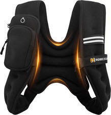 Weighted Vest for Men and Women, 5Lb Adjustable Weight Vest with Reflective Stri