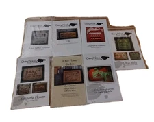 CHERRYWOOD DESIGN STUDIO CROSS STITCH CHART SOME W/ EMBELLISHMENTS, NOS LOT