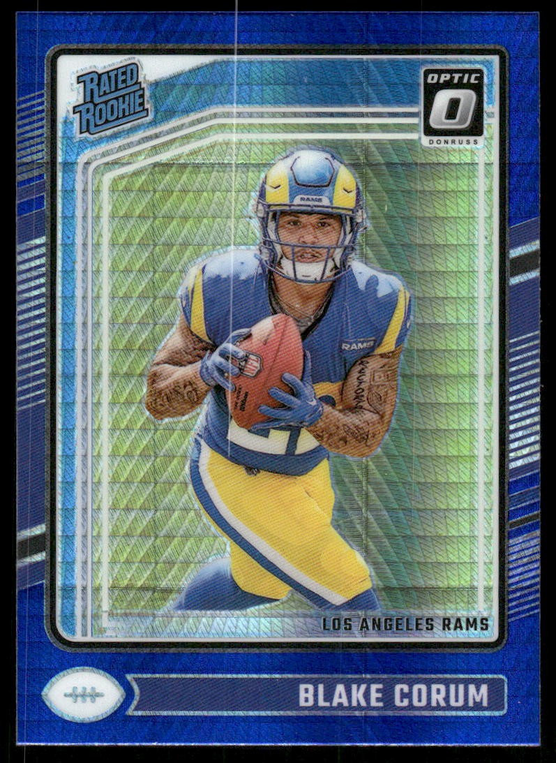 2024 Donruss Optic Blue Hyper #208 Blake Corum RR - FB