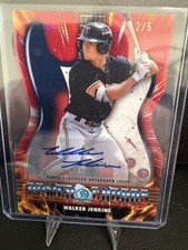 2026 Bowman Chrome Walker Jenkins RC Red Power Chords Auto 2/5 Minnesota Twins