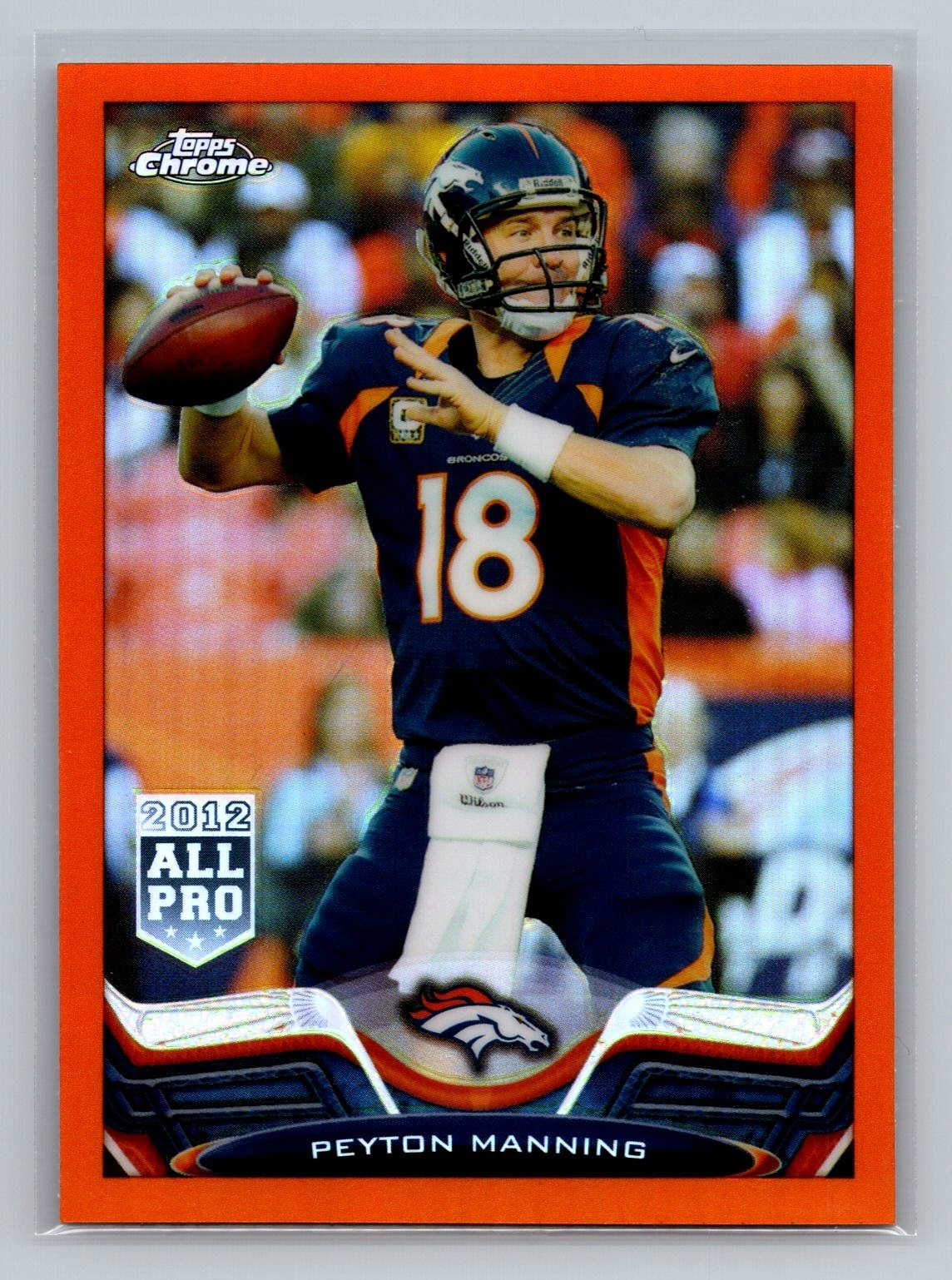 2013 Topps Chrome - Peyton Manning #1 Orange Refractor