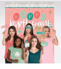 Birthday Party Backdrop With Props Kits Girls Photography