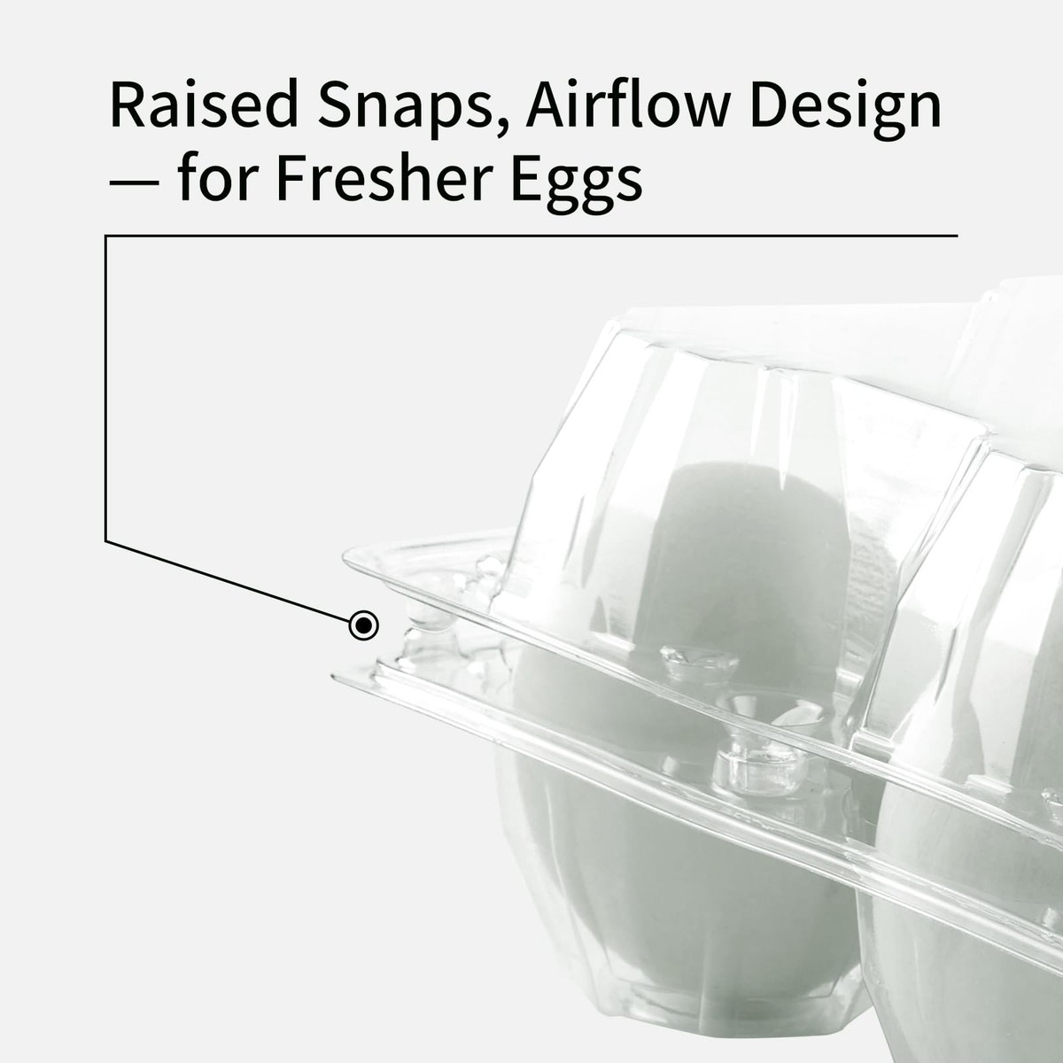 Jumbo Eggs Duck - Holds Half Dozen - Blank Top- 100/Pack Egg Cartons