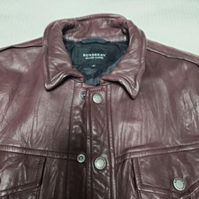 Burberry Leather Outer Shell Black Coats, Jackets & Vests for Men