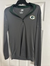 Green Bay Packers Men's Pullover NFL Team Apparel Size Small Dry Fit 1/4 Zip   