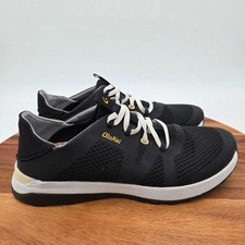 Size 7 OluKai Huia Slip-On Athletic Shoes Women  s Athleisure Black Sneakers 7