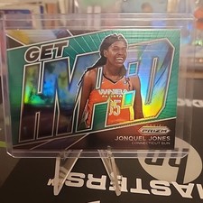 2022 Panini Prizm WNBA - Get Hyped Jonquel Jones #11 Green Prizm Sun