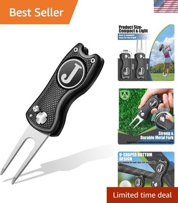 Golf Divot Repair Tool with Letter Custom Monogrammed Initial Ball Marker Div...