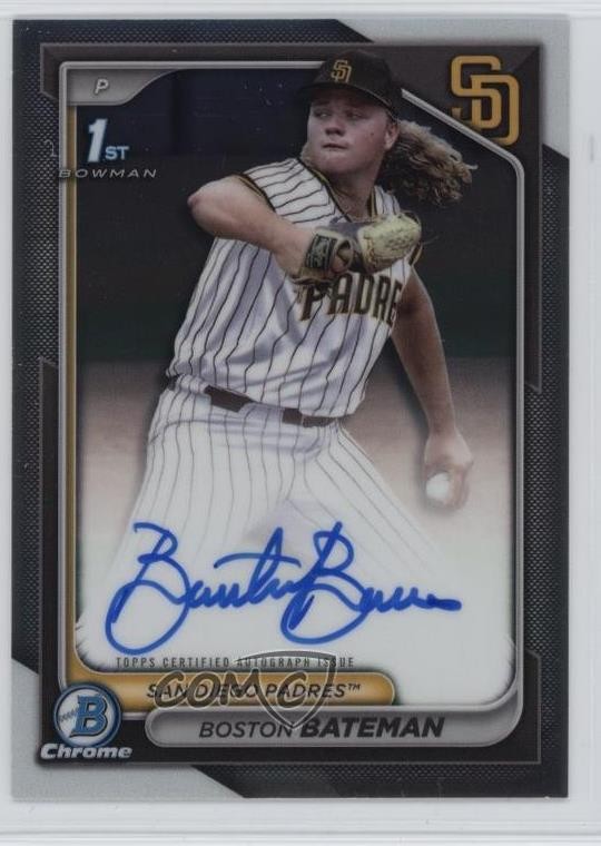 2024 Bowman Draft Chrome Prospect Auto Boston Bateman #CPA-BBA Auto 1o1b