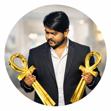 Ankh Key of Life Tuning Fork – Frequenza energetica 243Hz / 647Hz MEDIA (47CM)