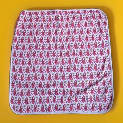 Roller Rabbit Pink Monkeys Receiving Blanket Lovey