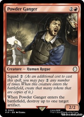 Powder Ganger MTG Universes Beyond: Fallout Rare NM Pack Fresh