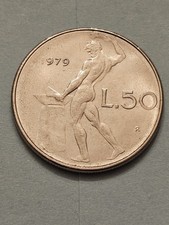 1979 R 🇮🇹 ITALY ITALIAN 50 LIRE WORLD COIN KM95.1 UNCIRCULATED FREE SHIPPING 