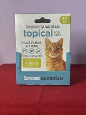Sergeant's Guardian Topical Flea Tick Treatment for Cats 6 Lbs and Over