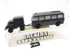 345HO /11 - Brekina H0 218488 - MB Unimog 411 mit Kofferanhänger DB - mit OVP