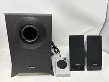 Edifier M1360 2.1 Multimedia Speakers - 3.5mm AUX/4INCH Subwoofer/Remote/RCA Rem