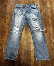 Buckle BKE Jeans Mens 34x32 Blue Tyler Straight Leg Denim Distressed Blue Jeans