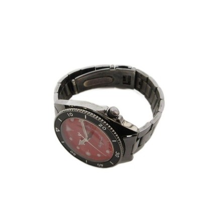 Agnes b V742-8060 Women Quartz Working Black Red Dial Japan