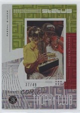 2019 Panini Status Trophy Club Green Escher Squares 37/49 Pascal Siakam #10 ux6