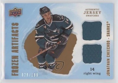 2008 Upper Deck Artifacts Frozen Jersey Dual /199 Jonathan Cheechoo #FAD-JC 2d8