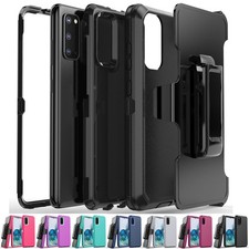 For Samsung Galaxy S20 /S20/S20 FE/Ultra Case Heavy Duty Hard Cover / Belt Clip