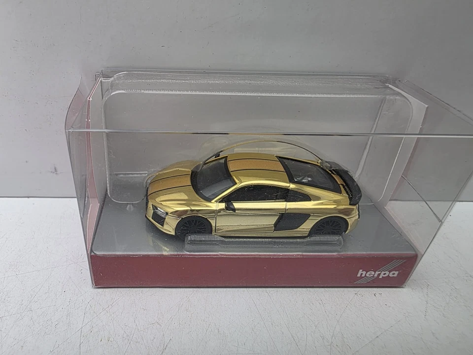 H0 / 1:87 - Herpa - PKW Audi R8 V10 gold in OVP/ 4 G 202 - Bild 1 von 1