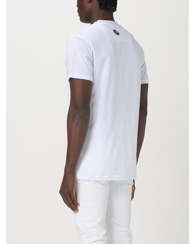 Philipp Plein Hexagon Logo Short Sleeve Tee Men White T-Shirts - Picture 3 of 6