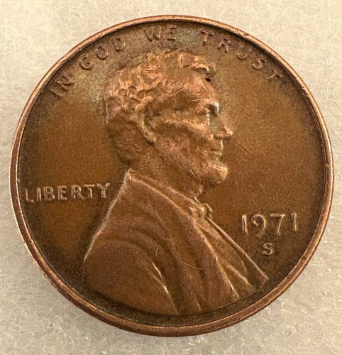 1971-S Lincoln Cent Uncertified and ungraded,  w/ Errors to Observe