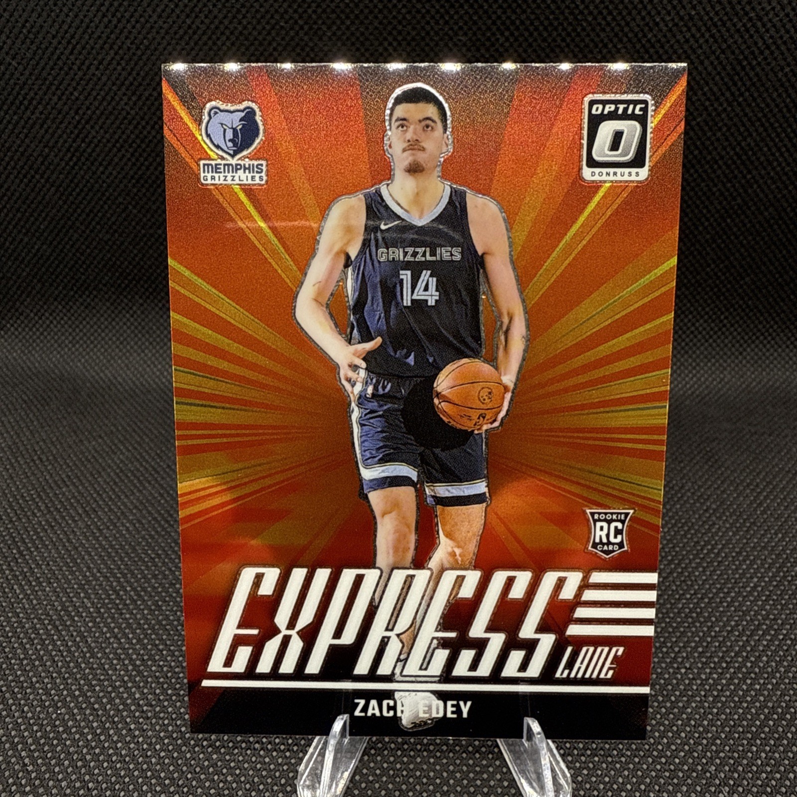 2024-25 Panini Donruss Optic Express Lane #10 - Zach Edey - RC - Grizzles