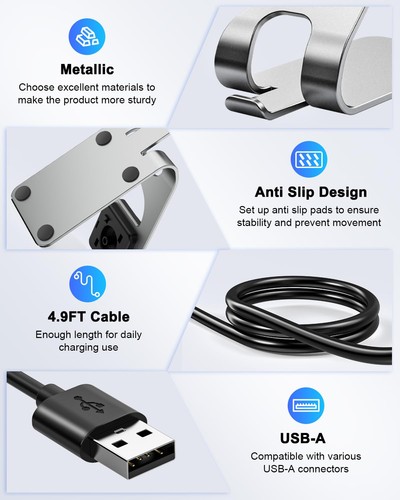 Station de Chargeur pour Google Pixel Watch 3/2 Support de Charge Magnétique ... - Photo 6 sur 7