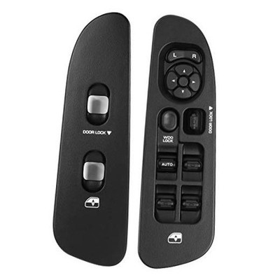 Master Power Window Switch and Bezel Driver Side and Window Bezel Black