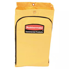 24 Gal. Yellow Vinyl Replacement Bag with Zipper for FG61788 Cleaning Cart