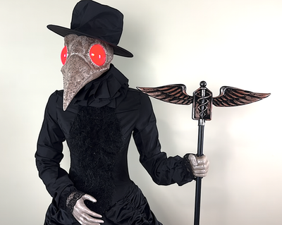 Haunted Living Animated Ms Plague Doctor Halloween Animatronic