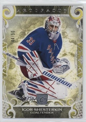 2024-25 Upper Deck Artifacts Goalies Yellow 44/50 Igor Shesterkin #114 k4s