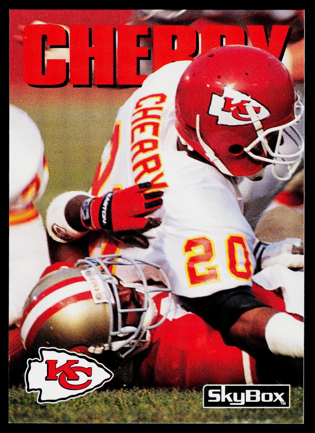 Deron Cherry, 1992 SkyBox Impact, #166, Kansas City Chiefs,