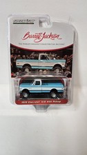 1/64 GREENLIGHT BARRETT JACKSON AUCTION 1972 CHEVROLET K10 4X4 PICKUP BLUE WHITE