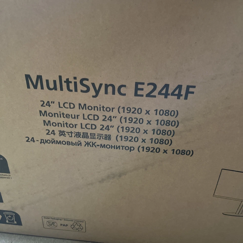 NEC MultiSync E244F 23.8" Monitor 1920x1080 60Hz 6ms - Image 3 of 4