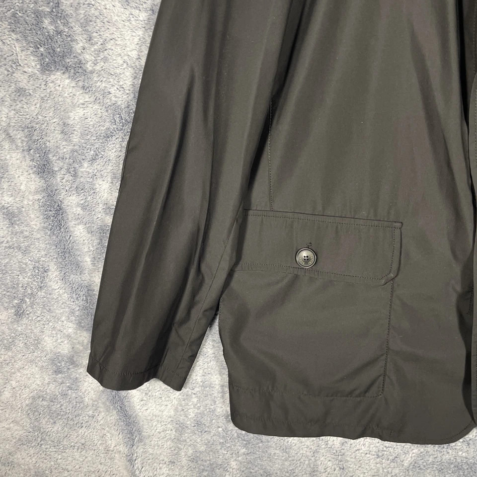 Bugatchi Uomo NUEVO CON ETIQUETAS Para hombres Cremallera Completa Botones Chaqueta Cuero Cuello Bolsillos en la Delantera Foto 4 de 4