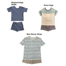 Member's Mark Boy's 2 Piece Easy Pull On Short Sleeve and Pant Playwear Set