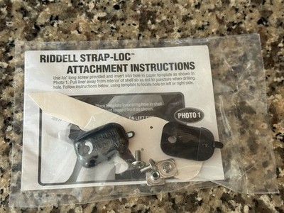 Riddell Revo Speed Football Helmet Black Chinstrap Strap Lock Hold Down NEW