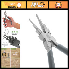 Wire Looping Pliers for Jewelry Making - 6 Sizes 2-9mm Loops Jump Rings, 5.5