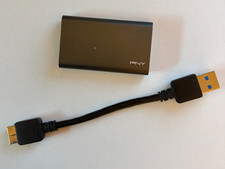 PNY Elite 480 GB External 1.4 inch Solid State Drive Portable USB drive