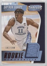 2021 Chronicles Draft Picks Threads Rookie Memorabilia Red Day'Ron Sharpe 3wu