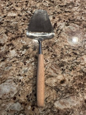 Vintage BOSKA Cheese Slicer / Server w/Wooden Handle, Holland, 8.75'' Length