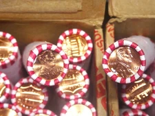 2025 P&D SHIELD Lincoln Cent 50 Coin Rolls 2 ROLLS Sealed BU, HEADS /TAILS ROLLS